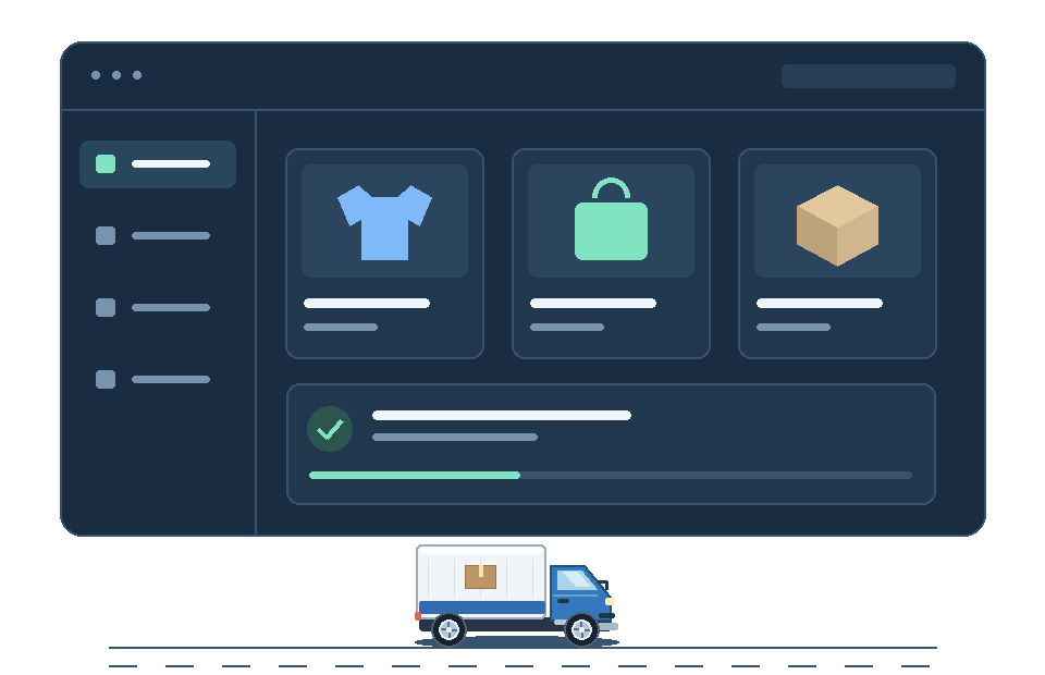 A seller catalog synchronizes with MyPick orders and earnings reports.
